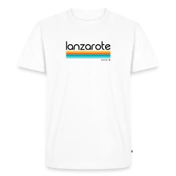 Lanzarote - Espagne - Espagne - Espagne - Îles Canaries - T-shirt Premium bio Homme - blanc - Devant - Nico (187cm)
