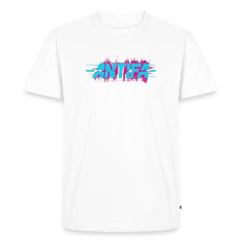 Antifa - Produits dérivés antifascistes - T-shirt Premium bio Homme - blanc - Devant - Nico (187cm)