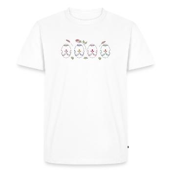 œufs de Pâques colorés - T-shirt Premium bio Homme - blanc - Devant - Nico (187cm)