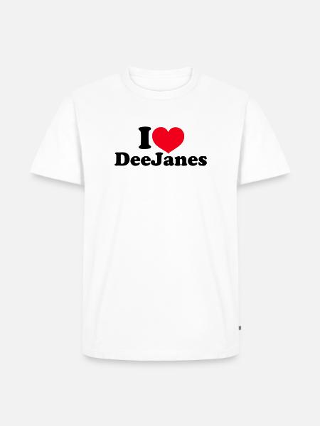 I Love DeeJanes - Men's Premium Organic T-Shirt - white