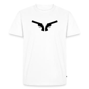 Armes - T-shirt Premium bio Homme - blanc - Devant - Nico (187cm)