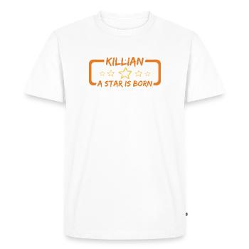 Killian: A Star Is Born - Men's Premium Organic T-Shirt - white - Front - Nico (187cm)