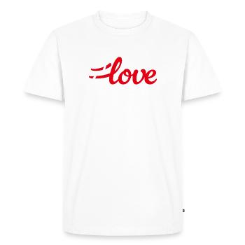 Hashtag Amour Amour Mariage Citations cool couple - T-shirt Premium bio Homme - blanc - Devant - Nico (187cm)