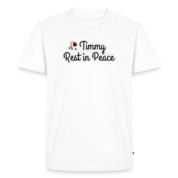 Timmy, repose en paix, baleine - T-shirt Premium bio Homme - blanc - Devant - Nico (187cm)