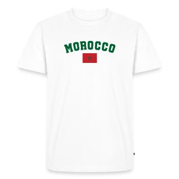 Maroc morocco - T-shirt Premium bio Homme - blanc - Devant - Nico (187cm)