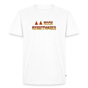 Beaux cauchemars : Rêve de feu - T-shirt Premium bio Homme - blanc - Devant - Nico (187cm)