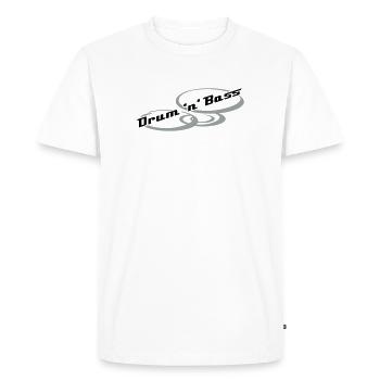 Drum 'n' Bass Design - T-shirt Premium bio Homme - blanc - Devant - Nico (187cm)