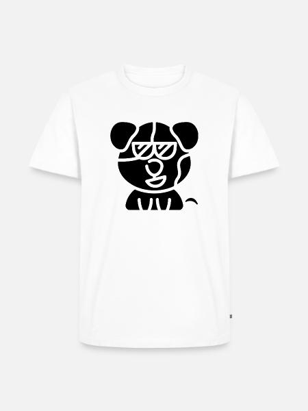 Niedliche Geschenkidee im Tierdesign - Männer Premium Bio T-Shirt - Weiß