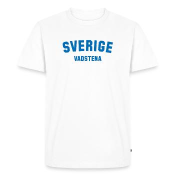 VADSTENA Sweden Schweden - Men's Premium Organic T-Shirt - white - Front - Nico (187cm)