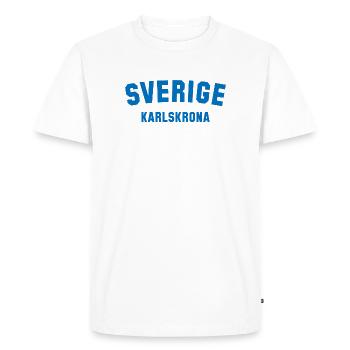 KARLSKRONA Sverige Sweden - Men's Premium Organic T-Shirt - white - Front - Nico (187cm)