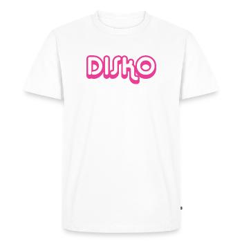 DISCO Nicki - Men's Premium Organic T-Shirt - white - Front - Nico (187cm)