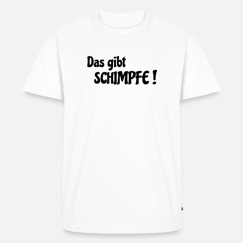 Das gibt Schimpfe - Männer Premium Bio T-Shirt - Weiß