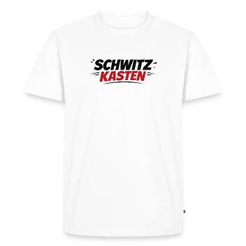 Prise de tête – Drôle de t-shirt à jeux de mots fitness - T-shirt Premium bio Homme - blanc - Devant - Nico (187cm)