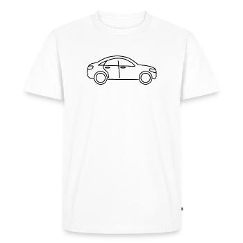 Conception de voiture - T-shirt Premium bio Homme - blanc - Devant - Nico (187cm)