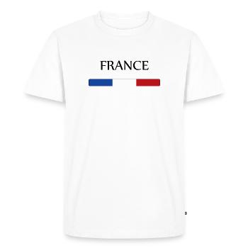 france - Men's Premium Organic T-Shirt - white - Front - Nico (187cm)