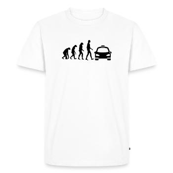 Taxi - T-shirt Premium bio Homme - blanc - Devant - Nico (187cm)
