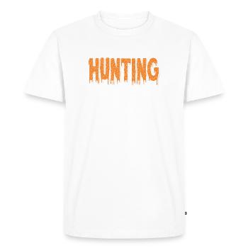 Conception d’animaux chassés aventureux - T-shirt Premium bio Homme - blanc - Devant - Nico (187cm)