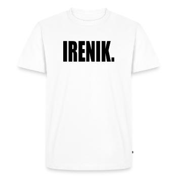 IRENIK PEACE - DEMOCRACY - Men's Premium Organic T-Shirt - white - Front - Nico (187cm)