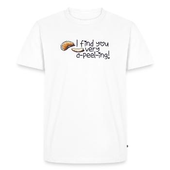A-peel-ing - Men's Premium Organic T-Shirt - white - Front - Nico (187cm)