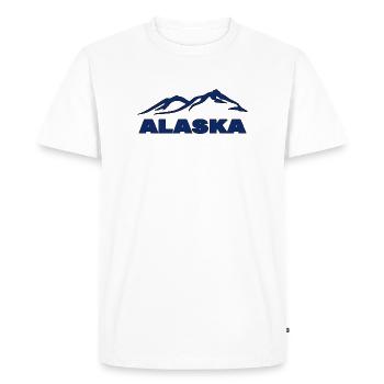 Alaska - Men's Premium Organic T-Shirt - white - Front - Nico (187cm)