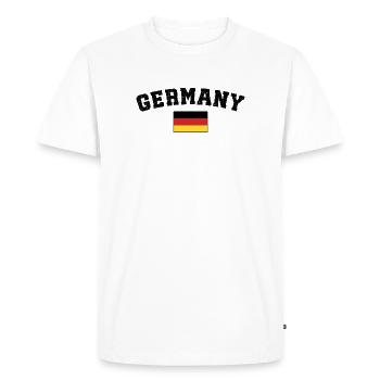 Allemagne drapeau allemand - T-shirt Premium bio Homme - blanc - Devant - Nico (187cm)