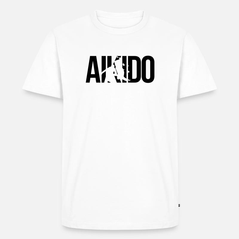 aikido - Männer Premium Bio T-Shirt - Weiß