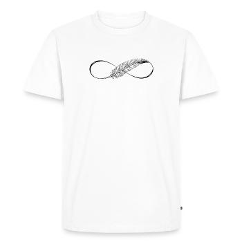 Lignes mignonnes Infinity Spring - T-shirt Premium bio Homme - blanc - Devant - Nico (187cm)