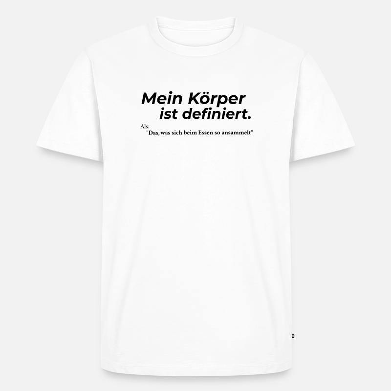 Koerper definiert - Männer Premium Bio T-Shirt - Weiß