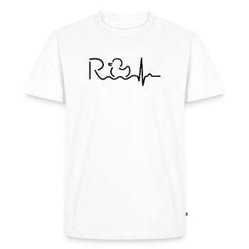 Finally Pension - Retirement - Pension - Men's Premium Organic T-Shirt - white - Front - Nico (187cm)