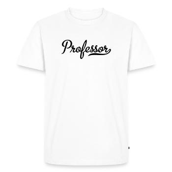 professeur - T-shirt Premium bio Homme - blanc - Devant - Nico (187cm)