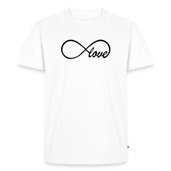 Love Infinity Swag - T-shirt Premium bio Homme - blanc - Devant - Nico (187cm)