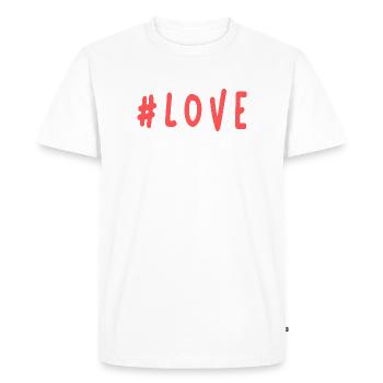 JUST MARRIED. LONG LIVE THE MARYS. VALENTINE'S DAY - Men's Premium Organic T-Shirt - white - Front - Nico (187cm)