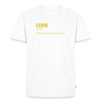 CORN - Men's Premium Organic T-Shirt - white - Front - Nico (187cm)