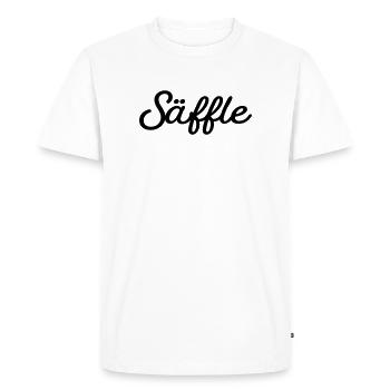 Säffle noir - T-shirt Premium bio Homme - blanc - Devant - Nico (187cm)