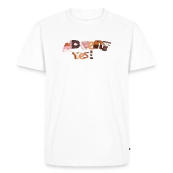 Lettres de l’Avent en sucre - T-shirt Premium bio Homme - blanc - Devant - Nico (187cm)