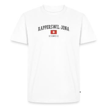 Emblème Rapperswil-Jona Suisse - T-shirt Premium bio Homme - blanc - Devant - Nico (187cm)