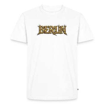 Fontaine métallique du crâne de Berlin - T-shirt Premium bio Homme - blanc - Devant - Nico (187cm)