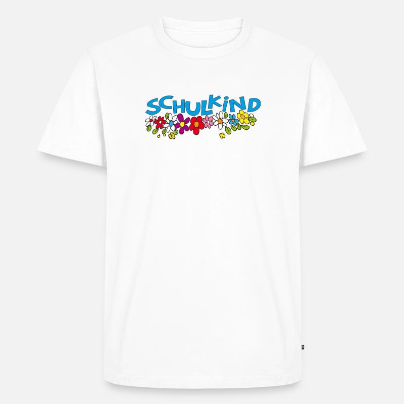 Schulkind - Männer Premium Bio T-Shirt - Weiß