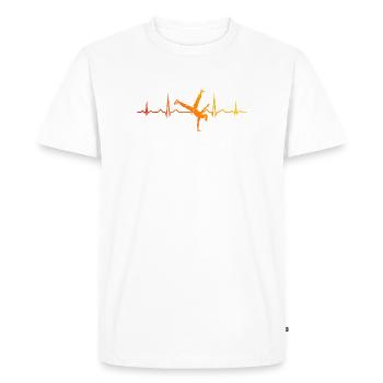 Idée cadeau de danse hip-hop pour danseur hip-hop - T-shirt Premium bio Homme - blanc - Devant - Nico (187cm)