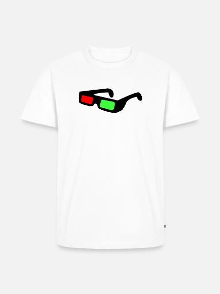 Blocs néon dans le contraste nocturne - T-shirt Premium bio Homme - blanc