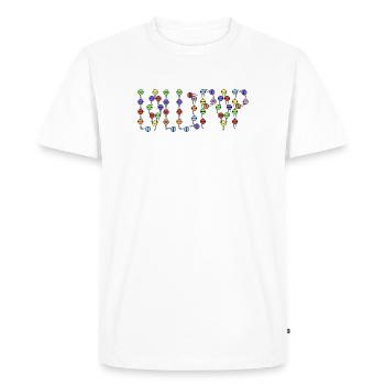 Lollipop typography - Men's Premium Organic T-Shirt - white - Front - Nico (187cm)