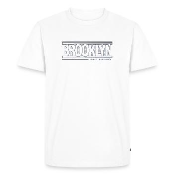 Horizon créatif de Brooklyn City - T-shirt Premium bio Homme - blanc - Devant - Nico (187cm)