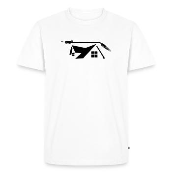 House roofer gas burner - Men's Premium Organic T-Shirt - white - Front - Nico (187cm)