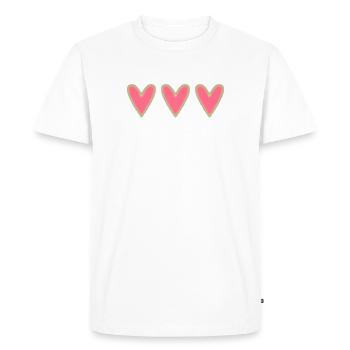 MERES FESTIVAL. MOM. MOM. MUM. MAMA. FEAST - Men's Premium Organic T-Shirt - white - Front - Nico (187cm)