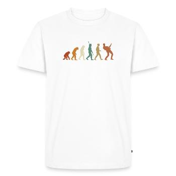 Evolution Music Rock Bass Guitarist Guitar - Men's Premium Organic T-Shirt - white - Front - Nico (187cm)