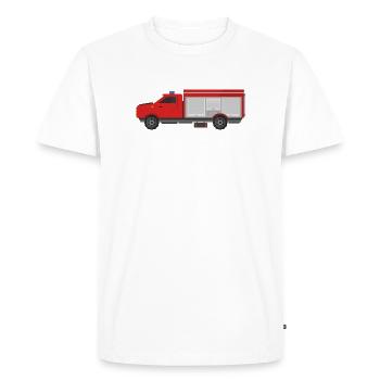 Camion de pompiers - T-shirt Premium bio Homme - blanc - Devant - Nico (187cm)