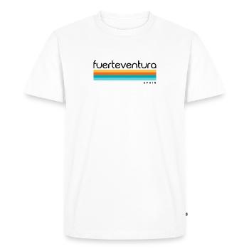 Fuerteventura - Espagne - Espagne - Espagne - Îles Canaries - T-shirt Premium bio Homme - blanc - Devant - Nico (187cm)
