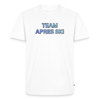 Team Après Ski Gradient - Men's Premium Organic T-Shirt - white - Front - Nico (187cm)