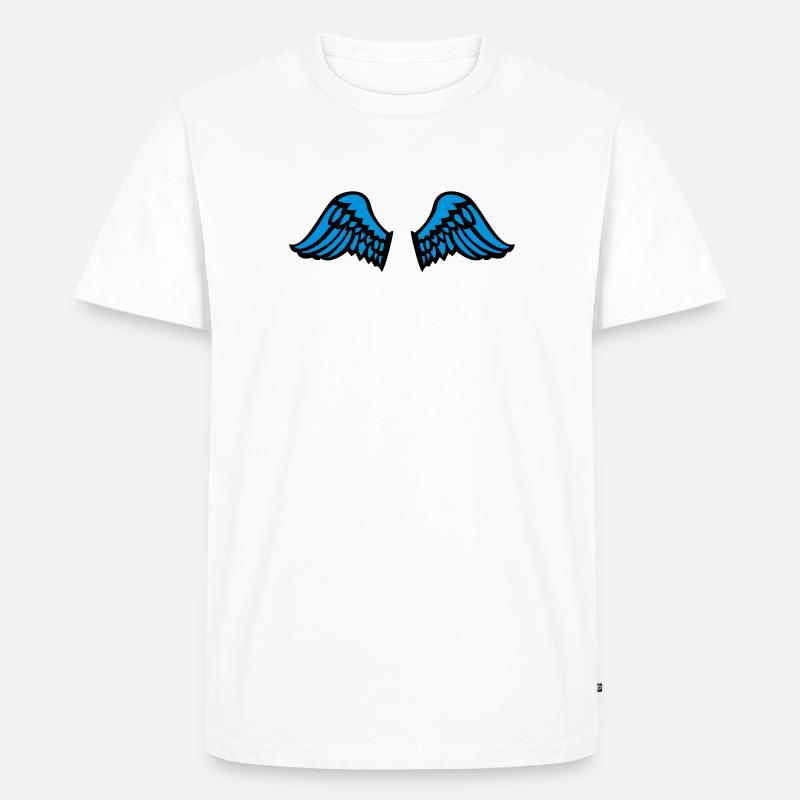 wings - Männer Premium Bio T-Shirt - Weiß