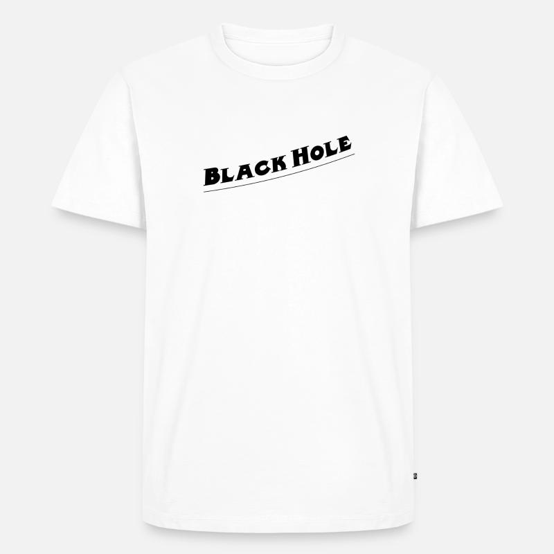 Black hole - Männer Premium Bio T-Shirt - Weiß